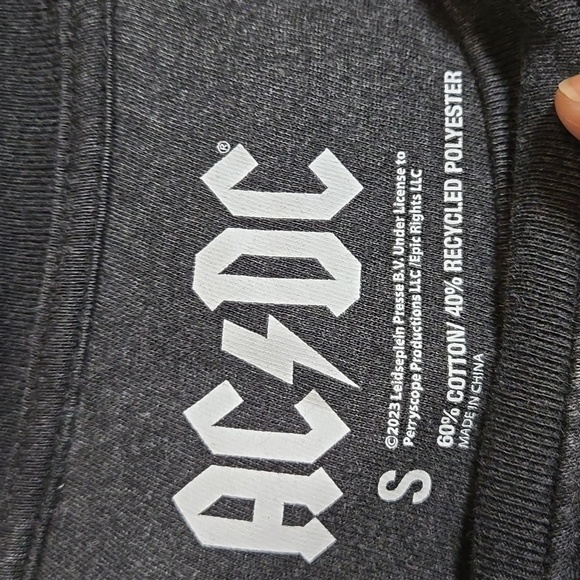 AC/DC Grungecore Thrashed sweatshirt Soft Gothic - Picture 3 of 4